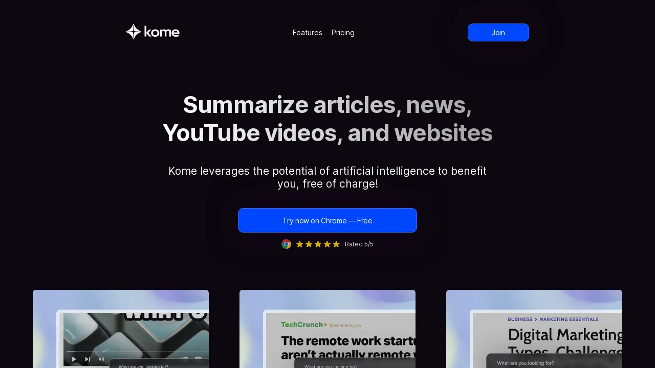 Kome Summaries BestofAI Kome summaries bestofai
